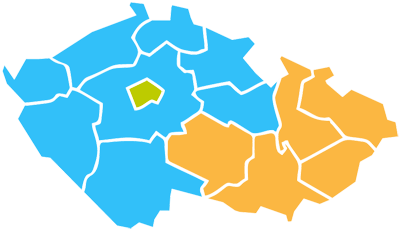 Mapa zastoupení